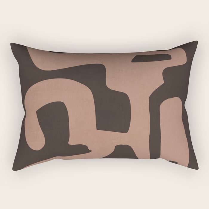 Modern Abstract Minimal Shapes 117a Rectangular Pillow Gallery Image 1