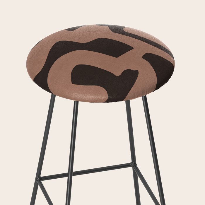 Modern Abstract Minimal Shapes 117a Stool Gallery Image 2