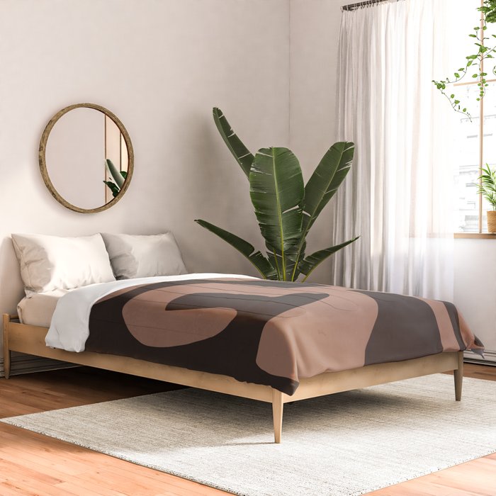 Modern Abstract Minimal Shapes 117a Comforter Gallery Image 2