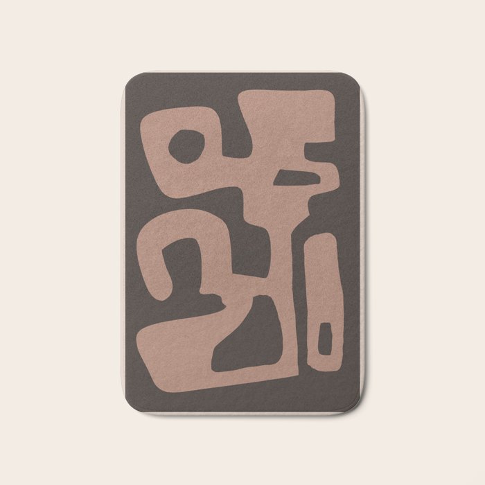 Modern Abstract Minimal Shapes 117a Bath Mat Gallery Image 1