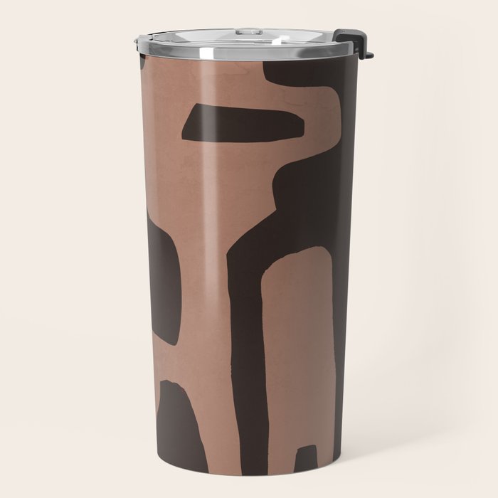 Modern Abstract Minimal Shapes 117a Travel Mug Gallery Image 2
