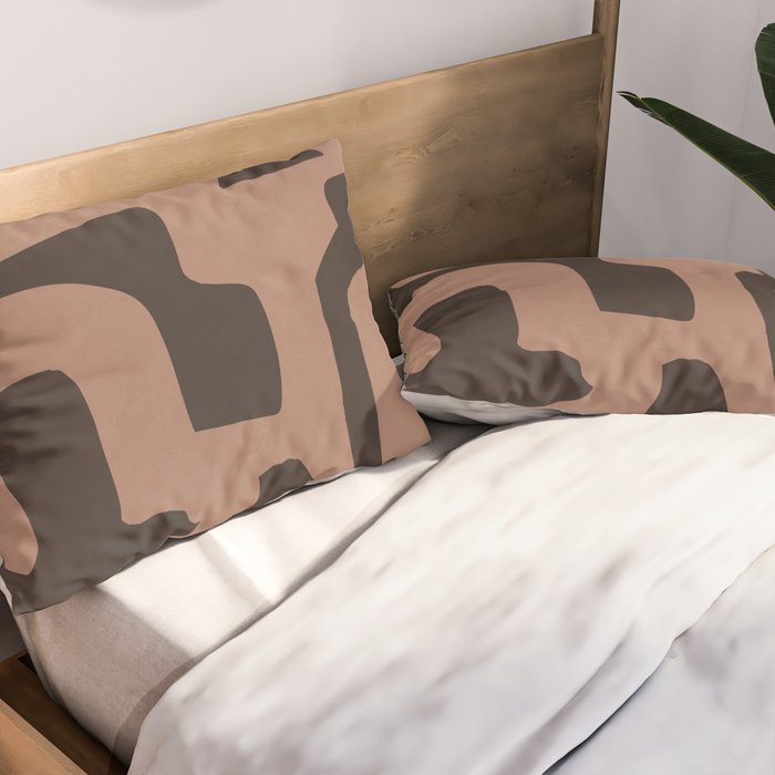 Modern Abstract Minimal Shapes 117a Pillow Sham Gallery Image 2
