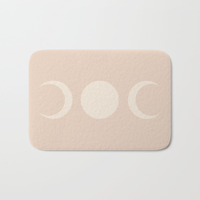 Moon Shapes Minimalism - Ethereal Light Bath Mat Gallery Image 1
