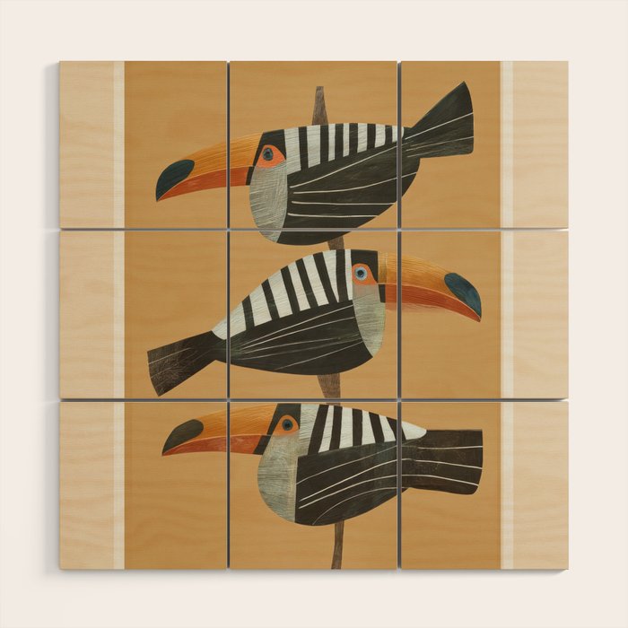 Tropic Trio Wood Wall Art Gallery Image 1