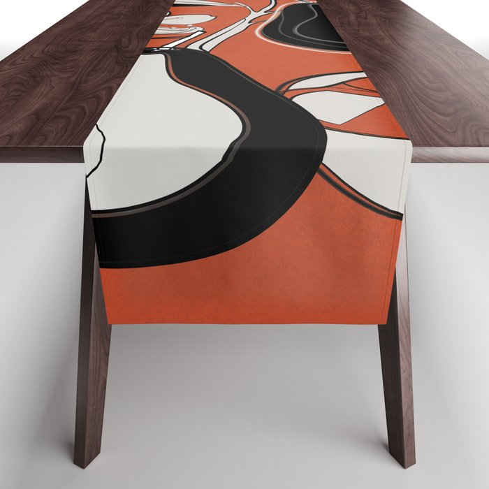 Line Art Pears 2 Table Runner Gallery Image 1