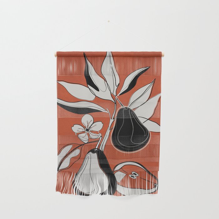 Line Art Pears 2 Wall Hanging Gallery Image 1