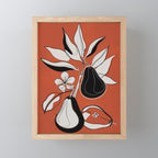 Line Art Pears 2 Mini Art Print Gallery Image 1