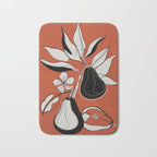 Line Art Pears 2 Bath Mat Gallery Image 1