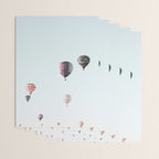 Hot Air Balloons Blue Sky Wrapping Paper Gallery Image 3