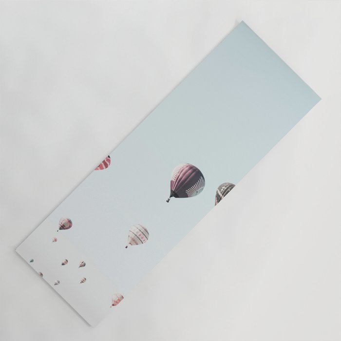 Hot Air Balloons Blue Sky Yoga Mat Gallery Image 1