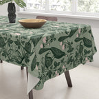 Birds and Snails with Strawberries Tablecloth Gallery Image 3