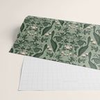 Birds and Snails with Strawberries Wrapping Paper Gallery Image 2