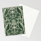 Birds and Snails with Strawberries Stationery Card Gallery Image 2