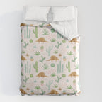 Armadillos in the Desert - Watercolor Duvet Cover Gallery Image 6