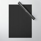 Minimal Arch III Black and White Modern Geometric Lines Wrapping Paper Gallery Image 1