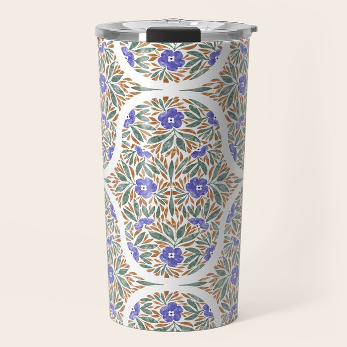 Elegant Flora Artistry Travel Mug Gallery Image 1