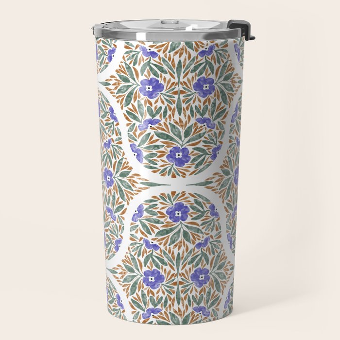 Elegant Flora Artistry Travel Mug Gallery Image 2