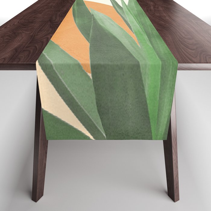 Abstract Agave Plant Table Runner Gallery Image 1