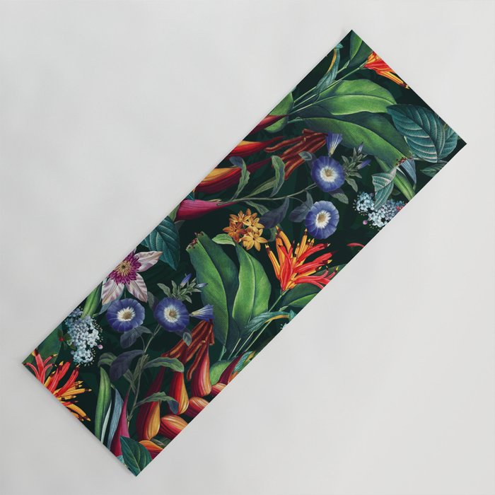 Tropical Flora - Night Yoga Mat Gallery Image 1