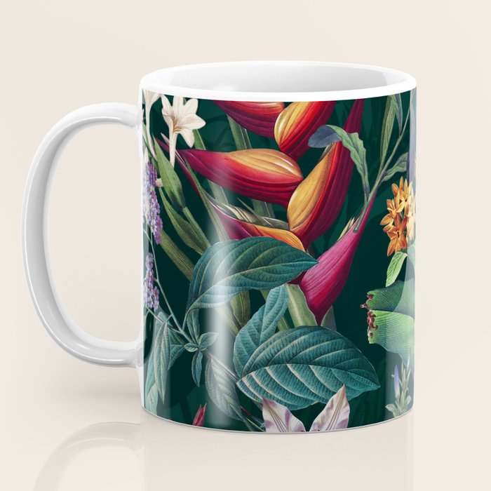 Tropical Flora - Night Coffee Mug Gallery Image 3