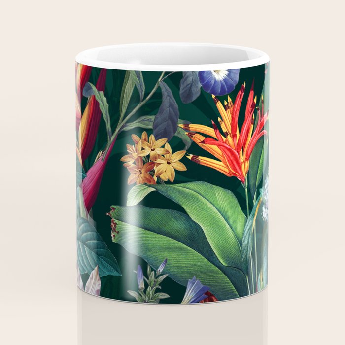 Tropical Flora - Night Coffee Mug Gallery Image 4