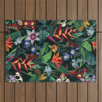 Tropical Flora - Night Outdoor Rug Gallery Image 1