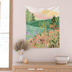 Flower Meadow Wall Tapestry Gallery Image 2