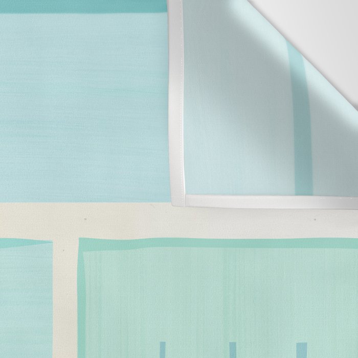 Saturdays At The Pool Illustration Wall Tapestry Gallery Image 3