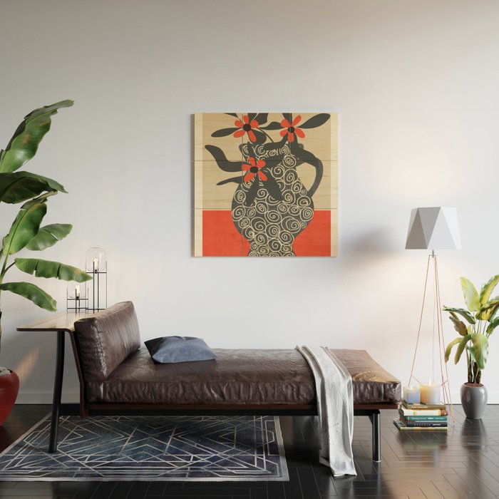 Modern Bloom 3 Wood Wall Art Gallery Image 2