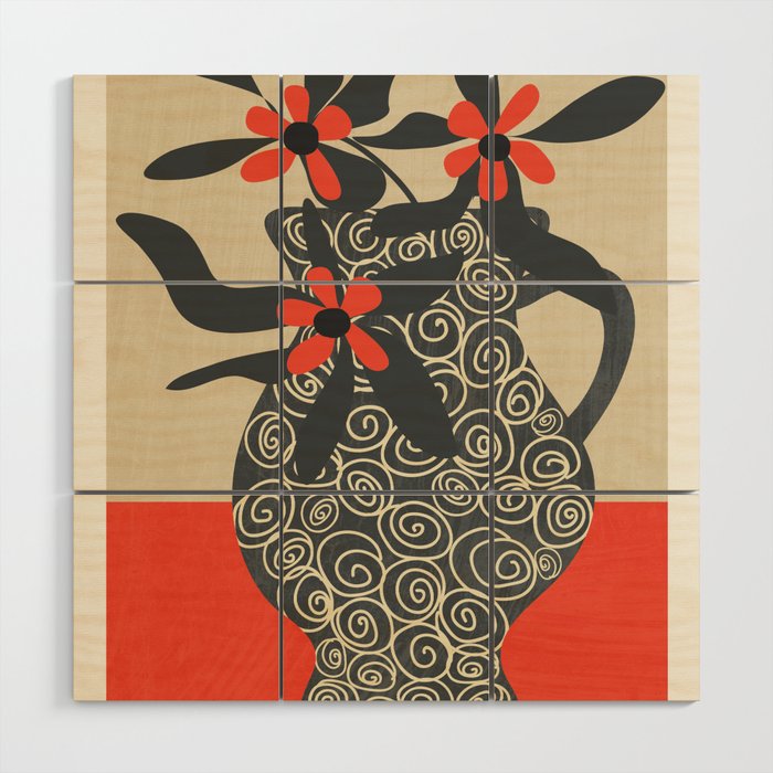 Modern Bloom 3 Wood Wall Art Gallery Image 1
