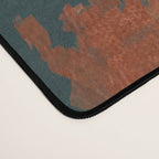 Aesthetic Grunge Copper and Teal Green Rust Desk Mat Gallery Image 4