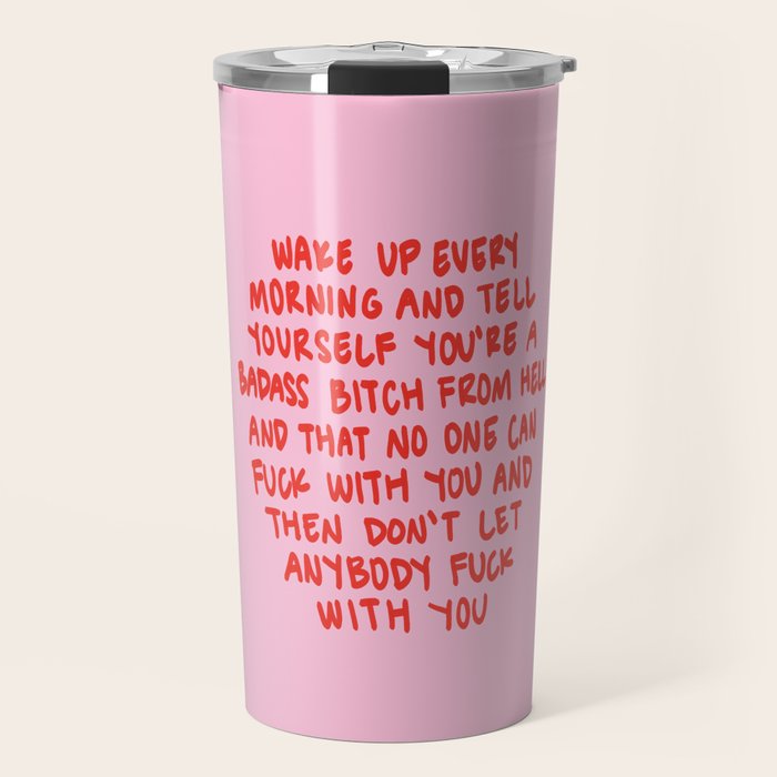 Girl Boss Motto Travel Mug Gallery Image 1