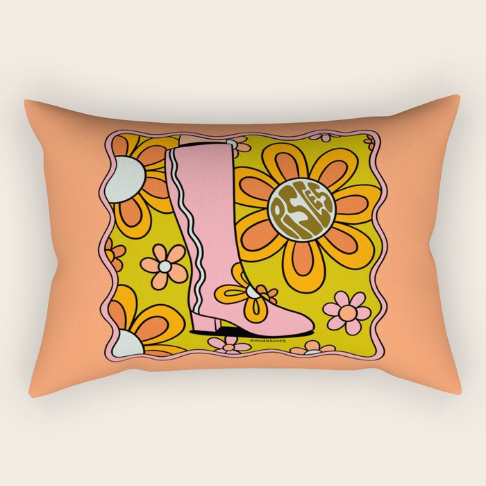 Pisces Groovy Boots Rectangular Pillow Gallery Image 2