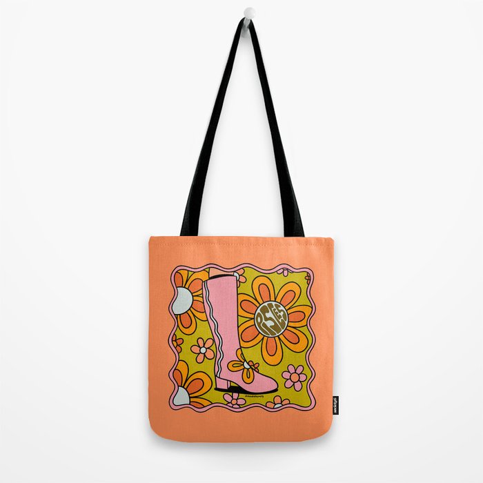 Pisces Groovy Boots Tote Bag Gallery Image 2