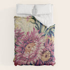 Antique French Gobelins Floral Textile Print Duvet Cover Gallery Image 6