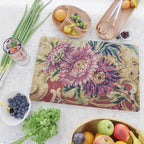 Antique French Gobelins Floral Textile Print Cutting Board Gallery Image 2