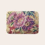 Antique French Gobelins Floral Textile Print Bath Mat Gallery Image 1