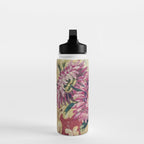 Antique French Gobelins Floral Textile Print Water Bottle Gallery Image 3