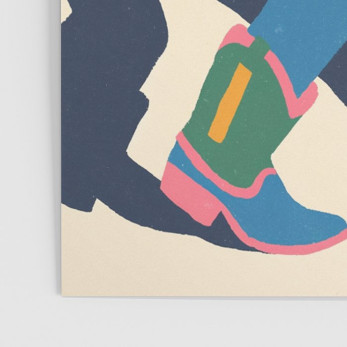 Color Block Cowboy Stroll Poster Gallery Image 3