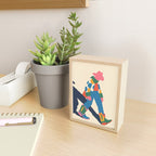 Color Block Cowboy Stroll Mini Art Print Gallery Image 2