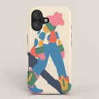 Color Block Cowboy Stroll iPhone Case Gallery Image 1