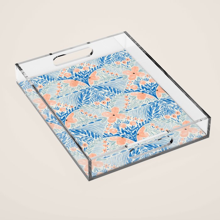 Chic Floral Decor BP Acrylic Tray Gallery Image 1