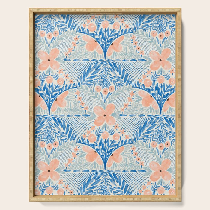Chic Floral Decor BP Serving Tray Gallery Image 1