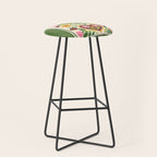 Let your Love Bloom Floral Folk Art Stool Gallery Image 1