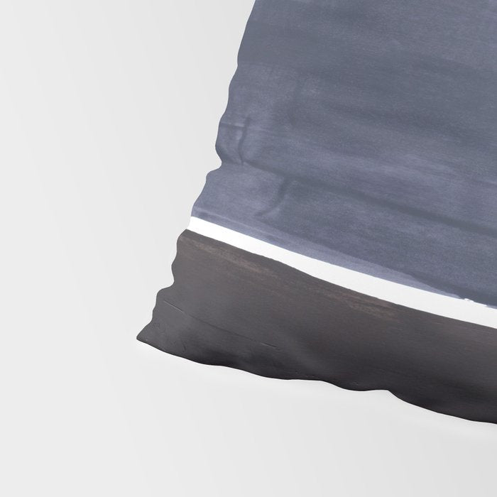 Navy Black Rothko Fun Colorful Mid Century Modern Abstract Painting Shapes Pattern Pillow Sham Gallery Image 4