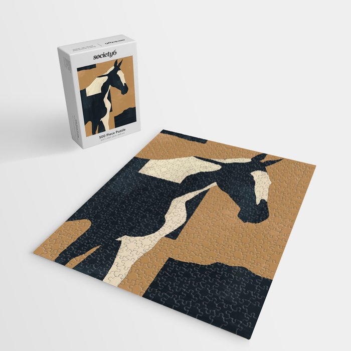 Abstract Minimal Horse 6 Jigsaw Puzzle Gallery Image 2
