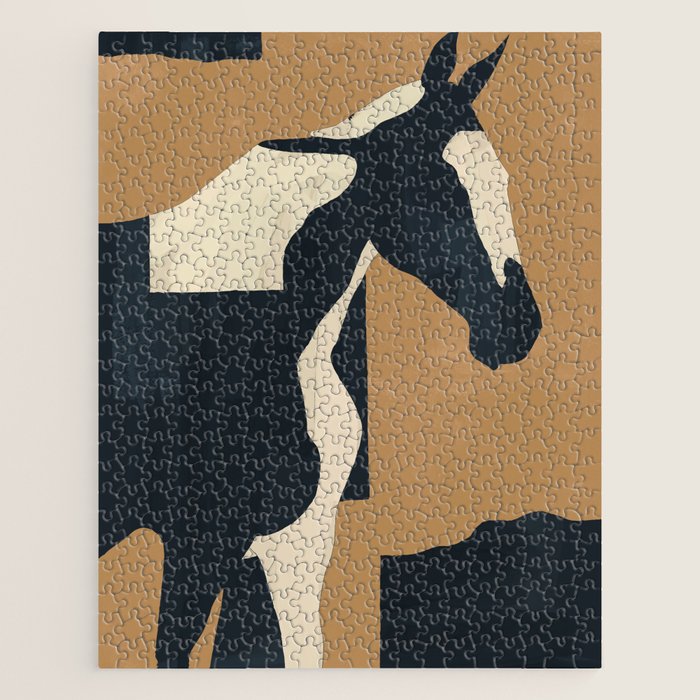 Abstract Minimal Horse 6 Jigsaw Puzzle Gallery Image 1
