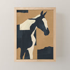 Abstract Minimal Horse 6 Mini Art Print Gallery Image 1