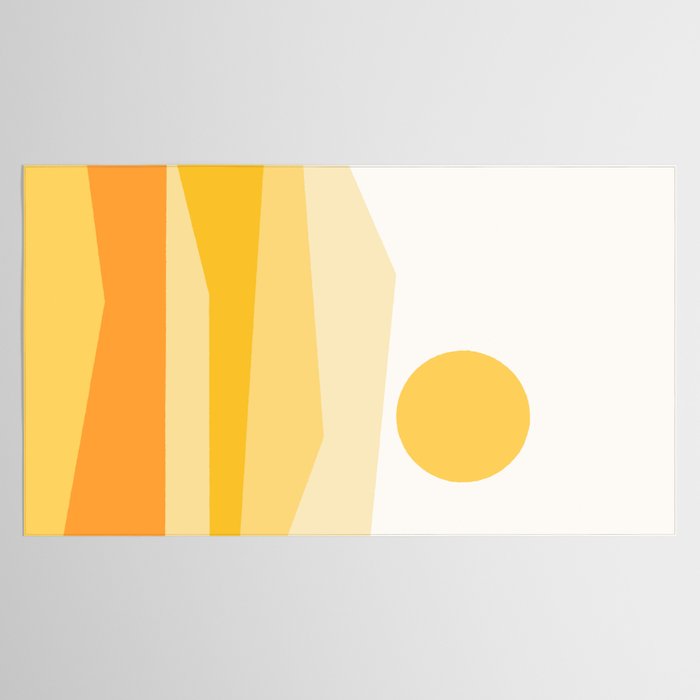 Abstract Landscape 09 Yellow Tablecloth Gallery Image 2