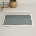 Gray Color Block Black Lines Minimal Artwork Rug Gallery Image 1